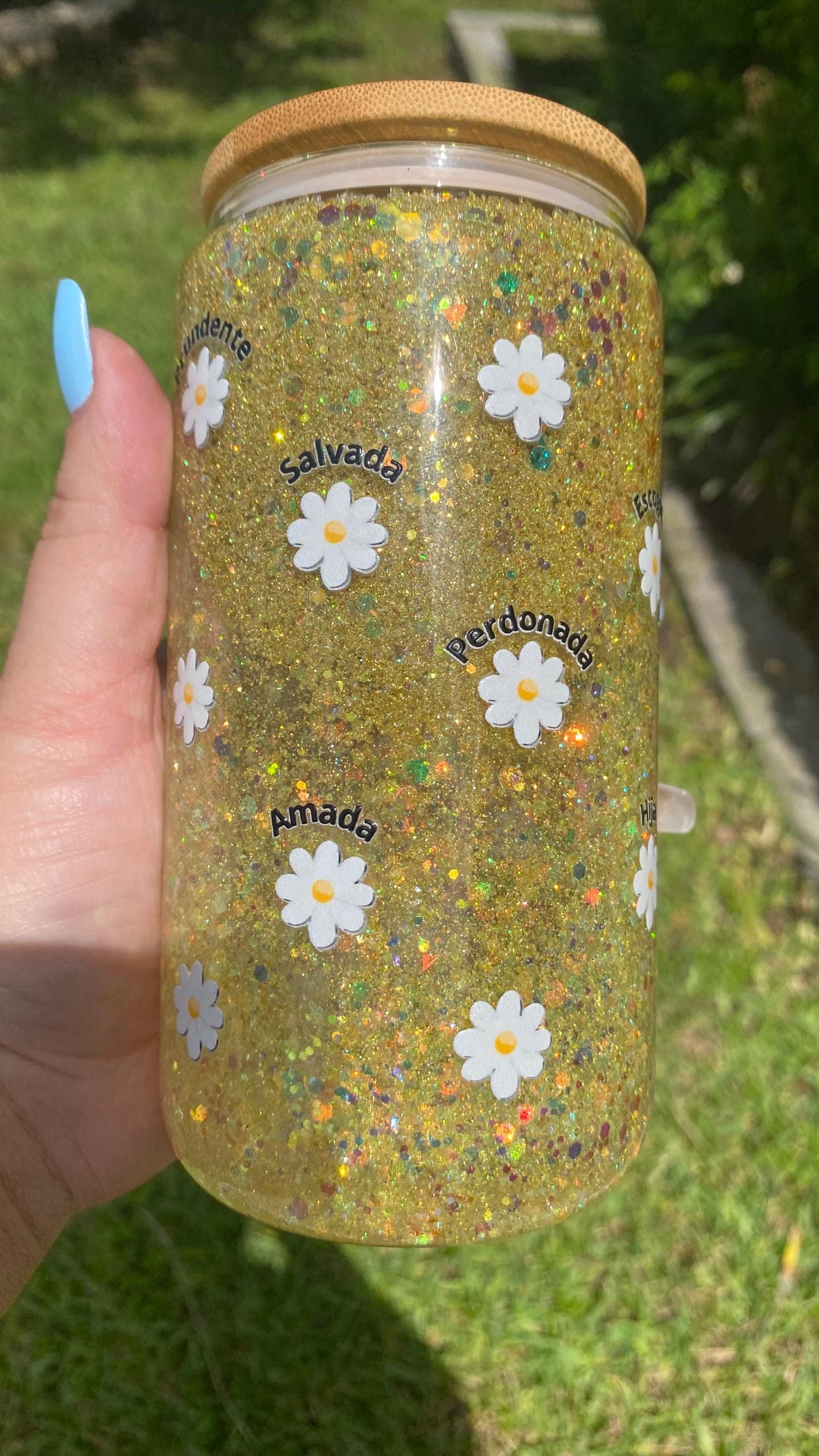 Bible inspire snow globe tumbler. 16 oz tumbler. Glass cup. Inspirational Bible snow globe. Christian cup