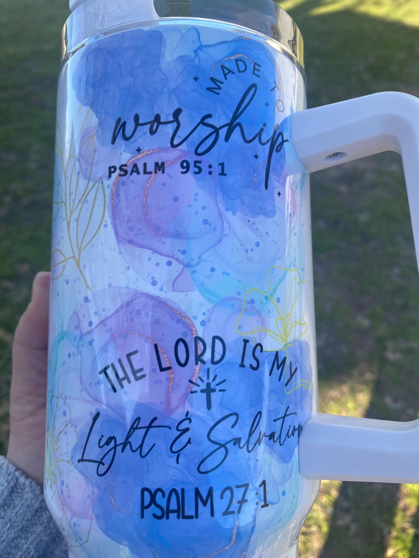 Faith affirmation.Bible verse 40 oz tumbler. Bible verse tumbler. Made to worship Christian mug. Christian tumbler. Bible verse-inspired mug