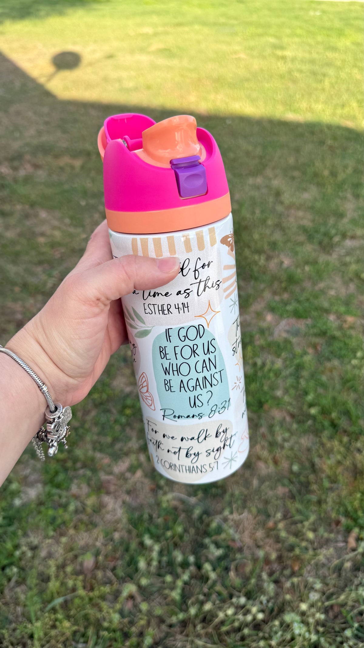 Motivational Water bottle owala style. 24 oz Tumbler. owala style  bottle. Inspirational tumbler for Women | perfect Gif