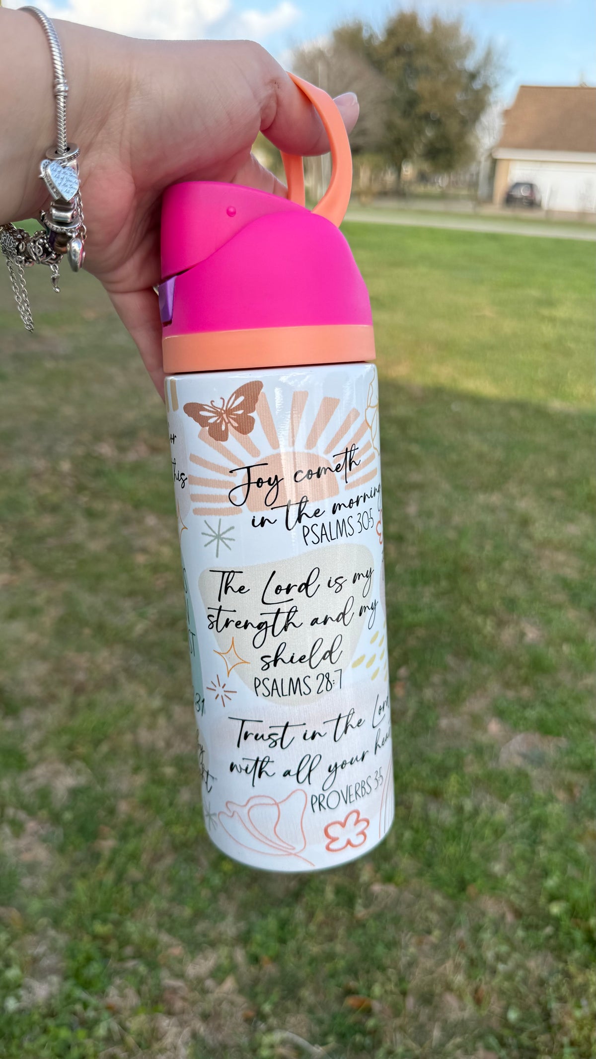Motivational Water bottle owala style. 24 oz Tumbler. owala style  bottle. Inspirational tumbler for Women | perfect Gif