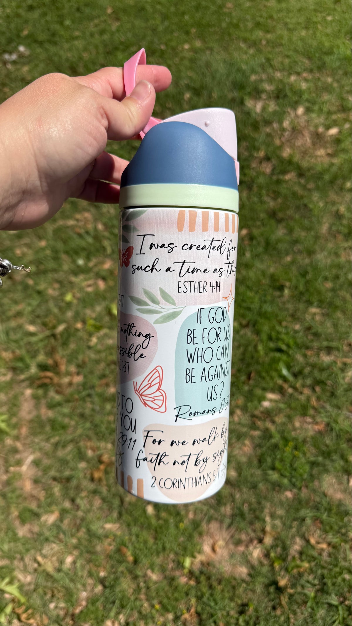 Motivational Water bottle owala style. 24 oz Tumbler. owala style  bottle. Inspirational tumbler for Women | perfect Gif