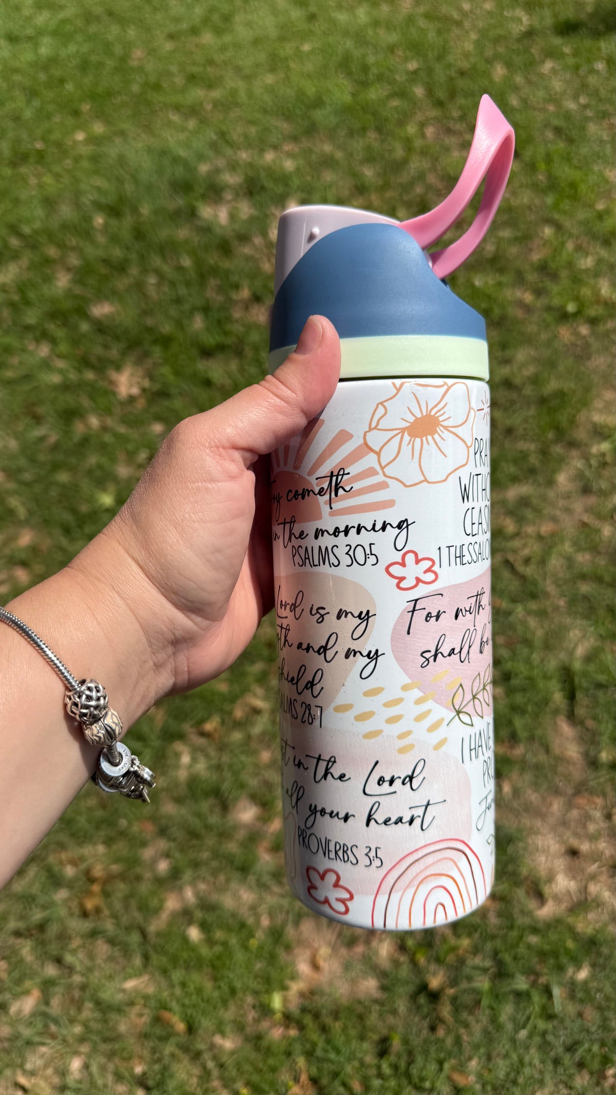 Motivational Water bottle owala style. 24 oz Tumbler. owala style  bottle. Inspirational tumbler for Women | perfect Gif