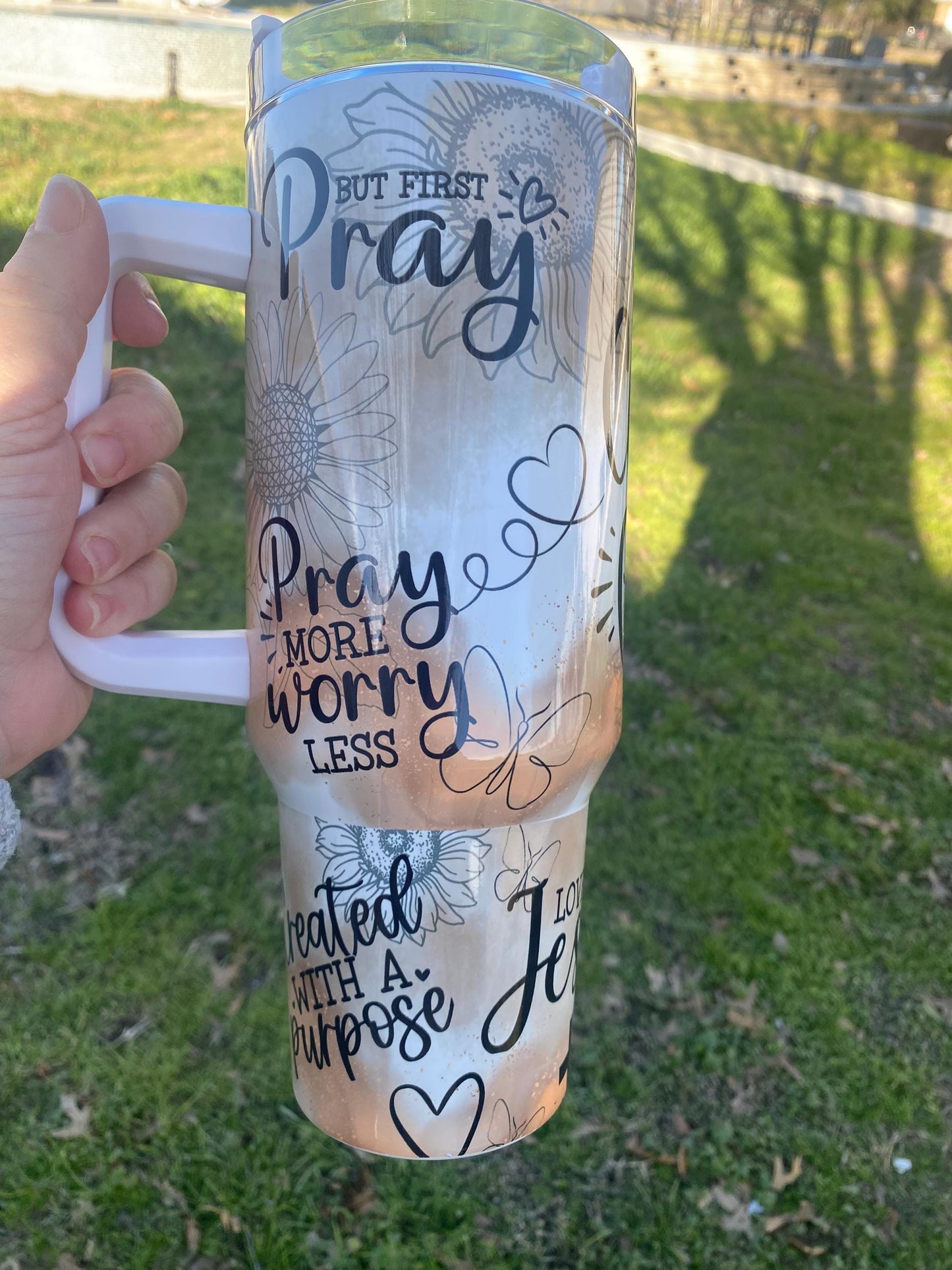 I am a child of God tumbler. Bible verse 40 oz tumbler. Bible verse inspired Tumbler. Christian mug gift.
