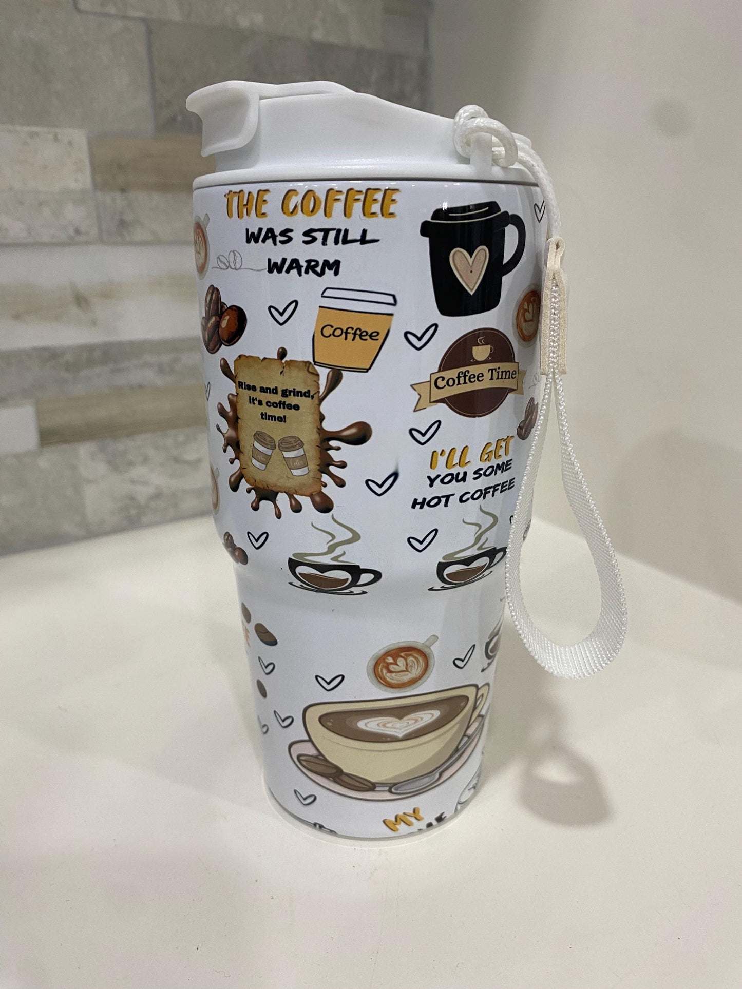 But first coffee. Coffee mug 20 oz. Coffee tumbler 20 oz. Personalized coffee tumbler